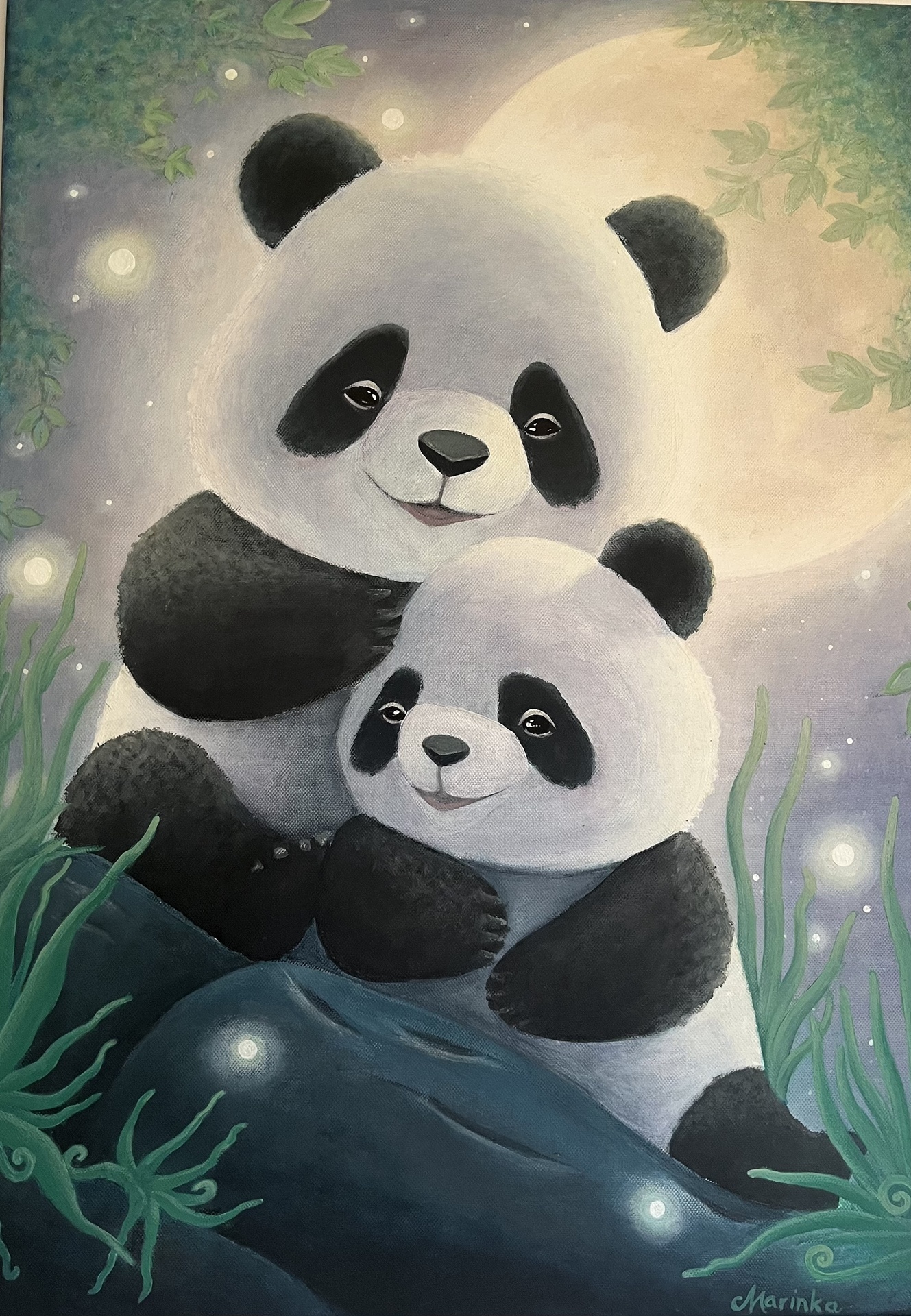 Akrilna slika - Alkimija telesa in duha