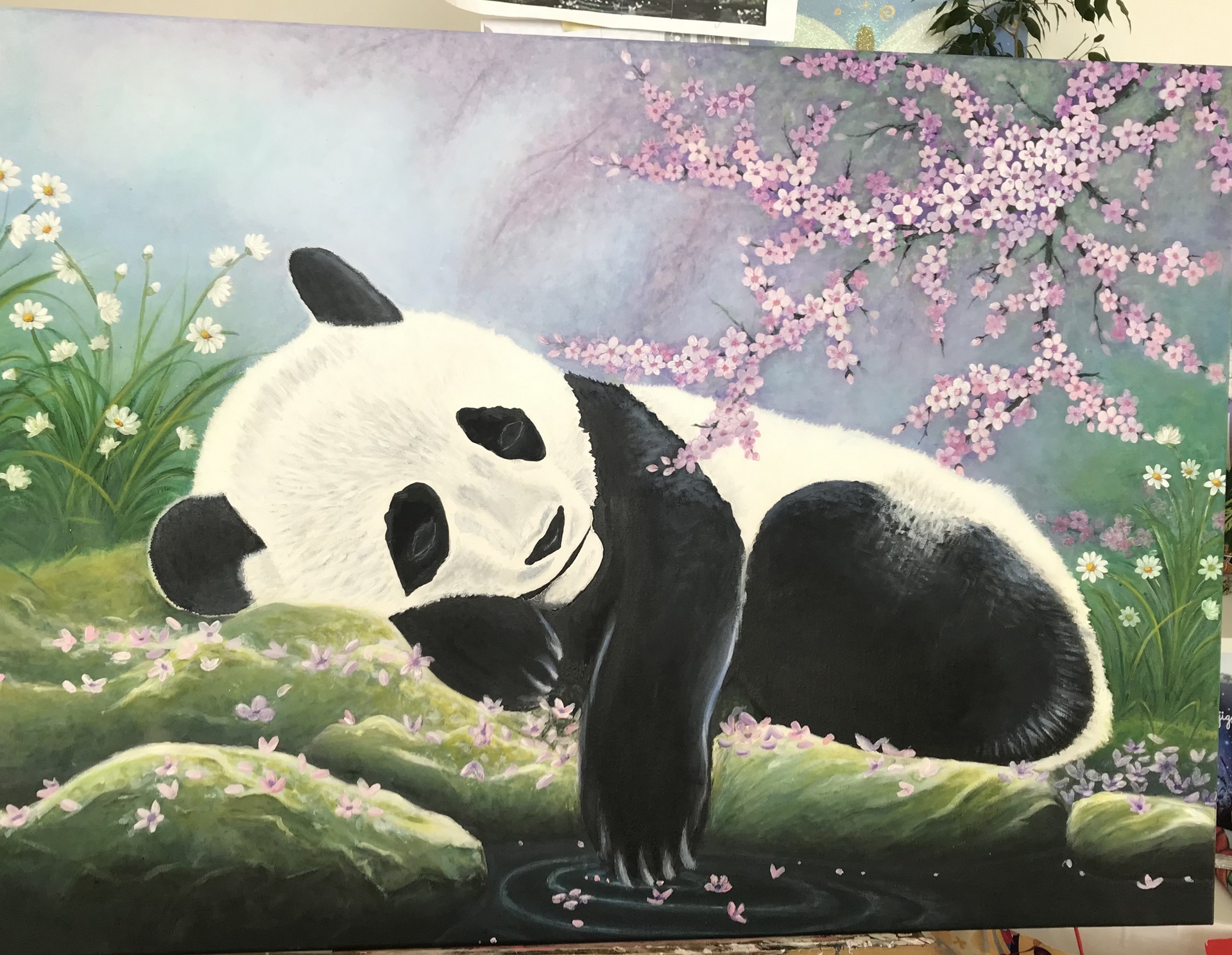 Akrilna slika - Alkimija telesa in duha